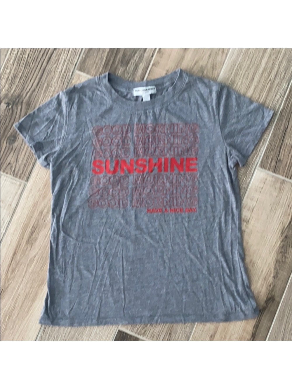 Sub Urban Riot Women's XS Gray 'Good Morning Sunshine' Short Sleeve T-Shirt